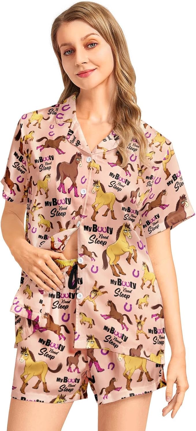 Women's Pajama Set - Short Sleeve - 2 Piece