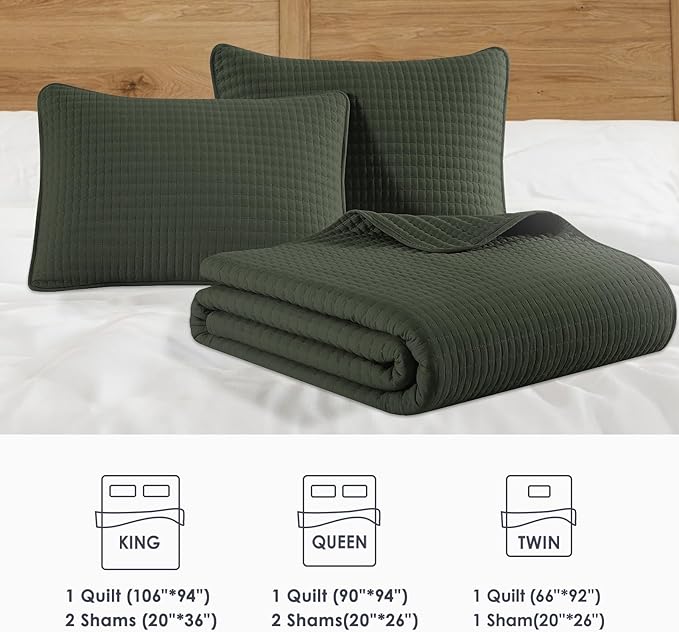 Quilt Set - King - 3 Piece