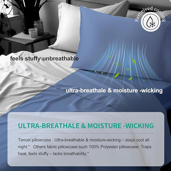 Cooling Pillowcase Set - Queen - 2 Piece