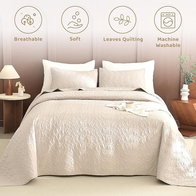 100% Cotton Bedding Set - Queen - 3 Piece
