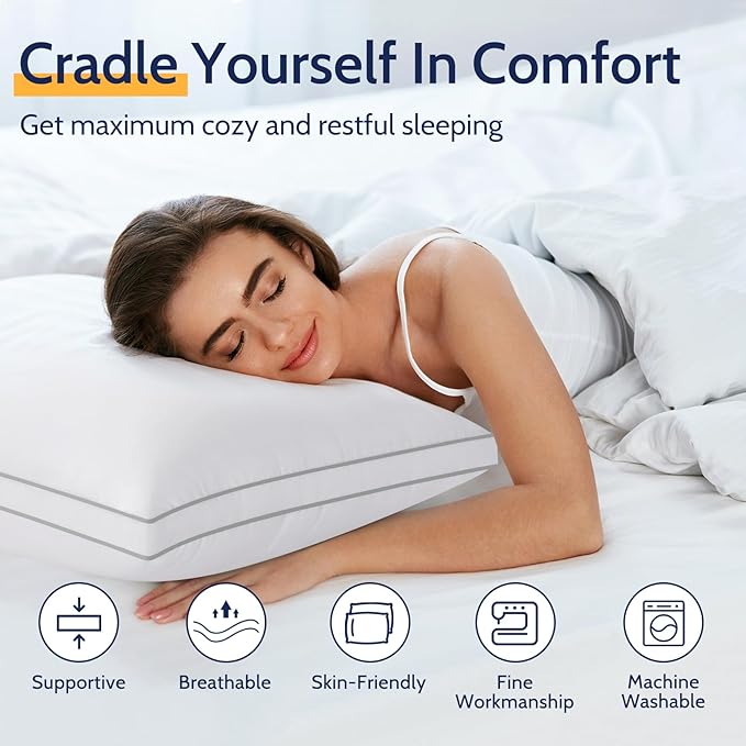 Down Alternative Bed Pillow - Queen - 2 Pack