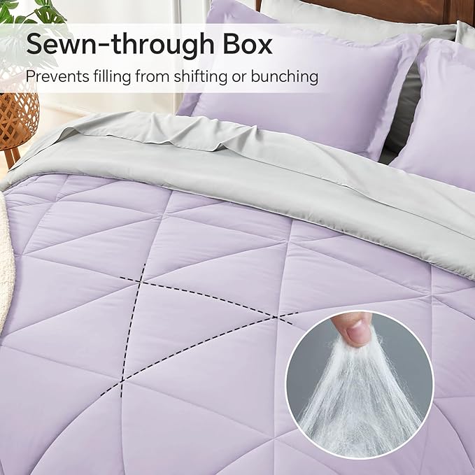 Microfiber Comforter Set - Queen - 7 Piece