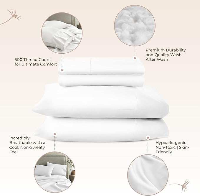 Bed Sheet Set - Full - 4 Piece
