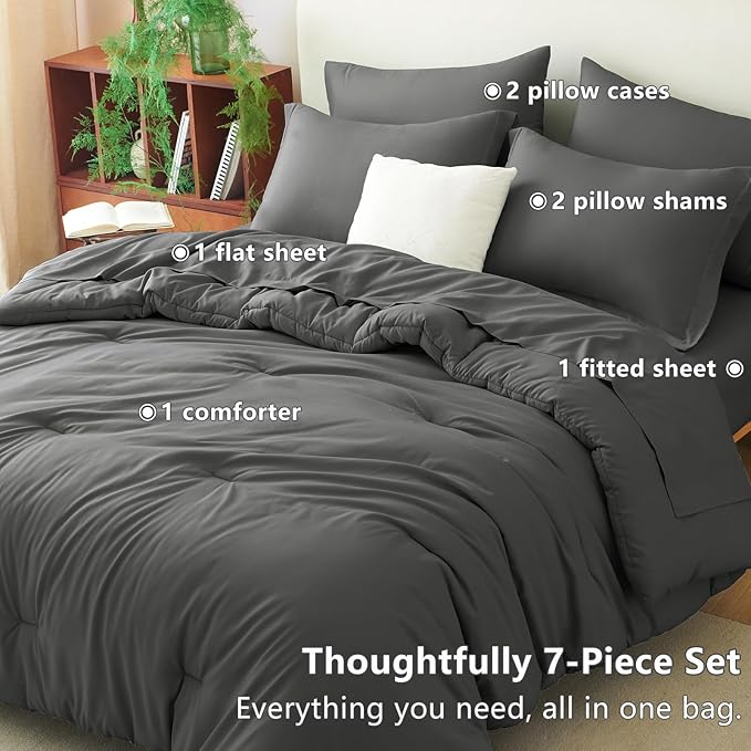 Down Alternative Comforter Set - Queen - 7 Piece