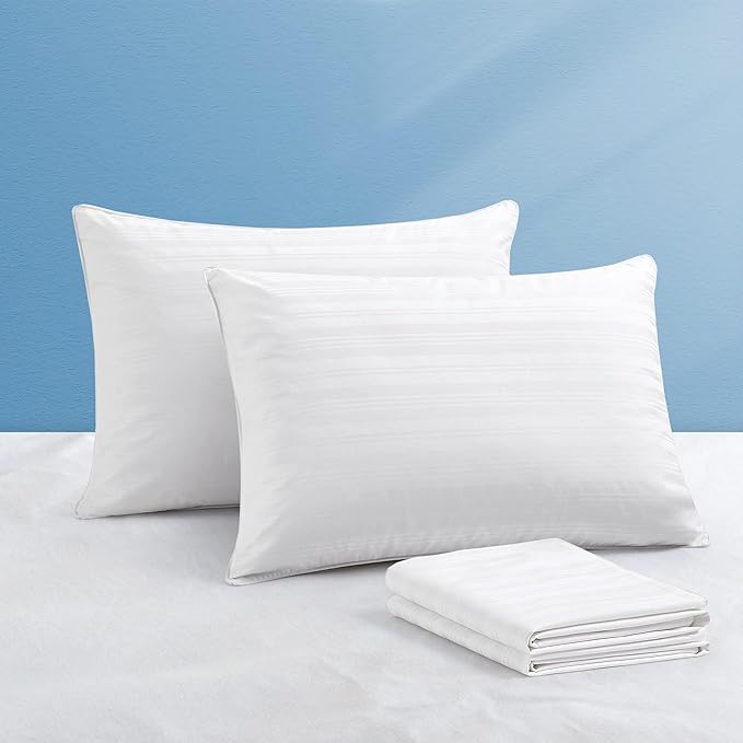 100% Cotton Bed Pillow - King - 2 Piece
