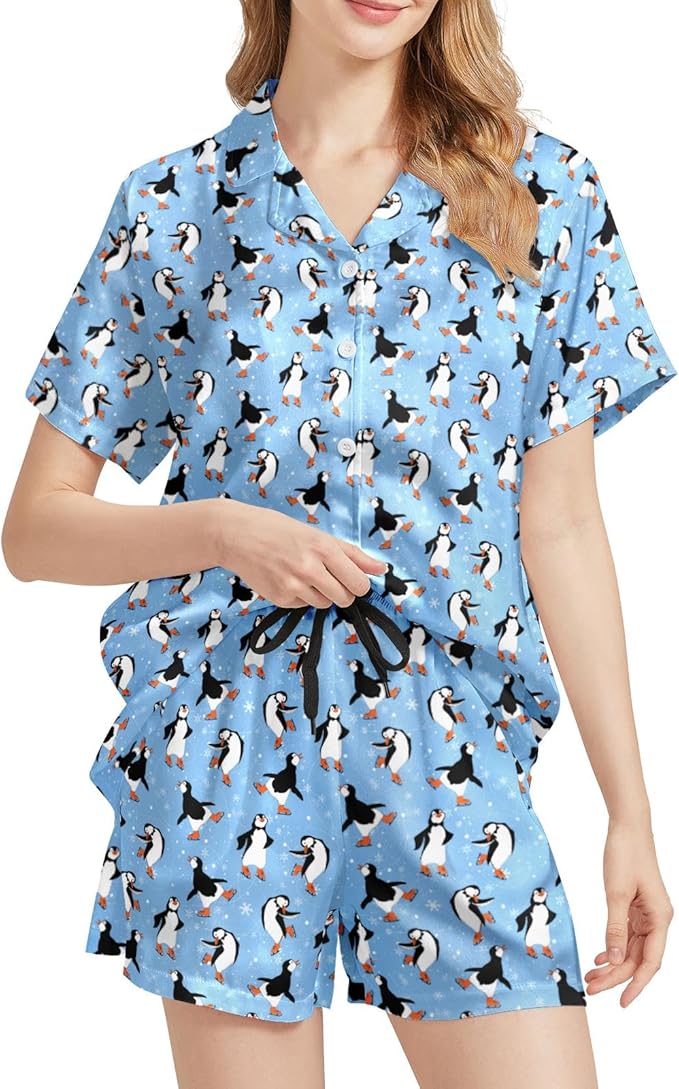Women's Pajama Set - Short Sleeve - 2 Piece