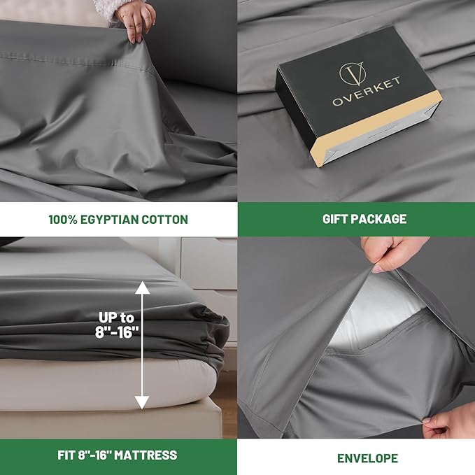 Bed Sheet Set - King - 4 Piece