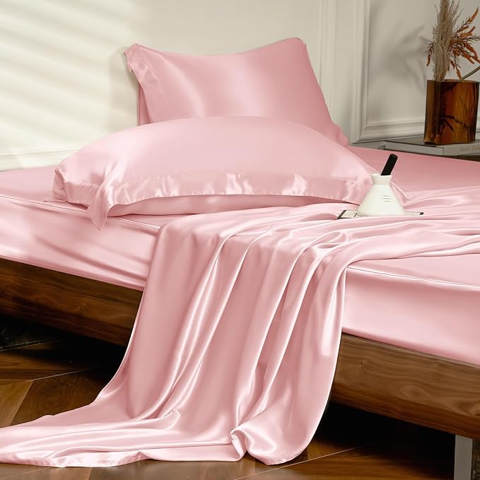 Mulberry Silk Bed Sheet Set - California King - 4 Piece