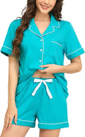 100% Cotton Pajama Set - Short Sleeve - 2 Piece