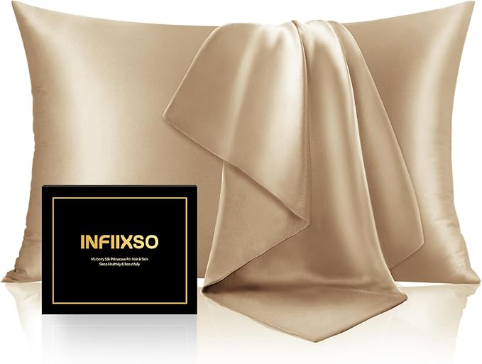 Mulberry Silk Pillowcase Set - King - 2 Pack - 2 Piece