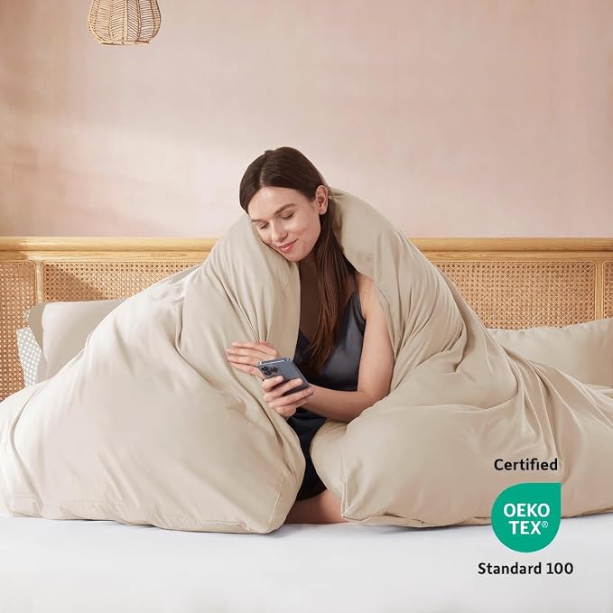 Linen Duvet Cover Set - Full - 80 x 90 in - 3 Piece