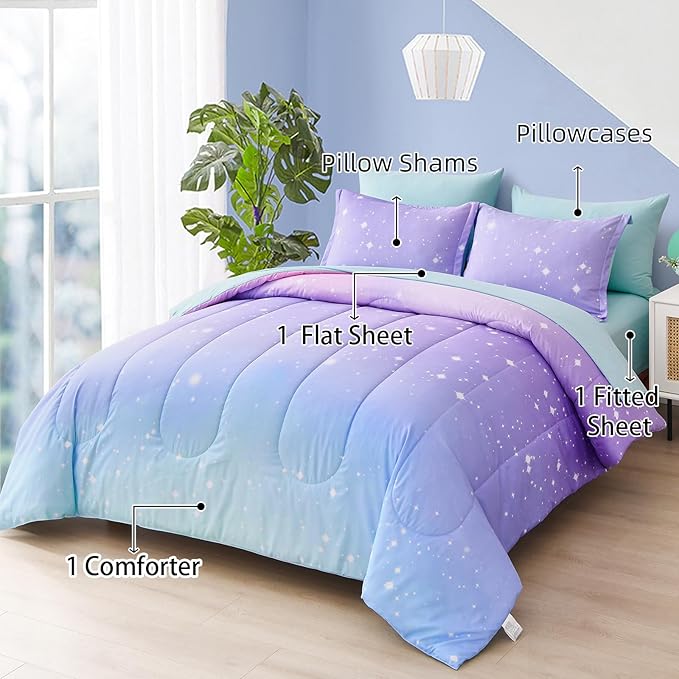 Microfiber Comforter Set - Queen - 7 Piece