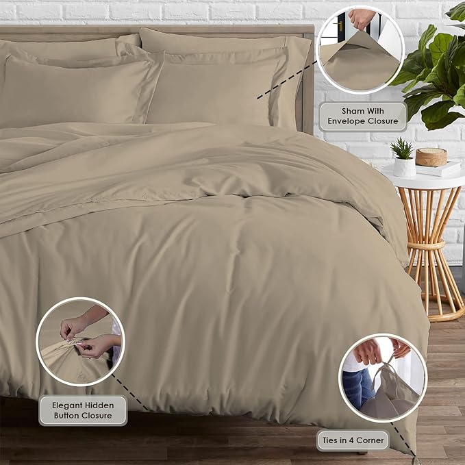 100% Cotton Duvet Cover Set - King