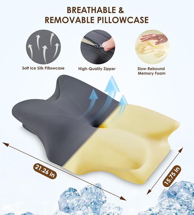 Memory Foam Cooling Bed Pillow