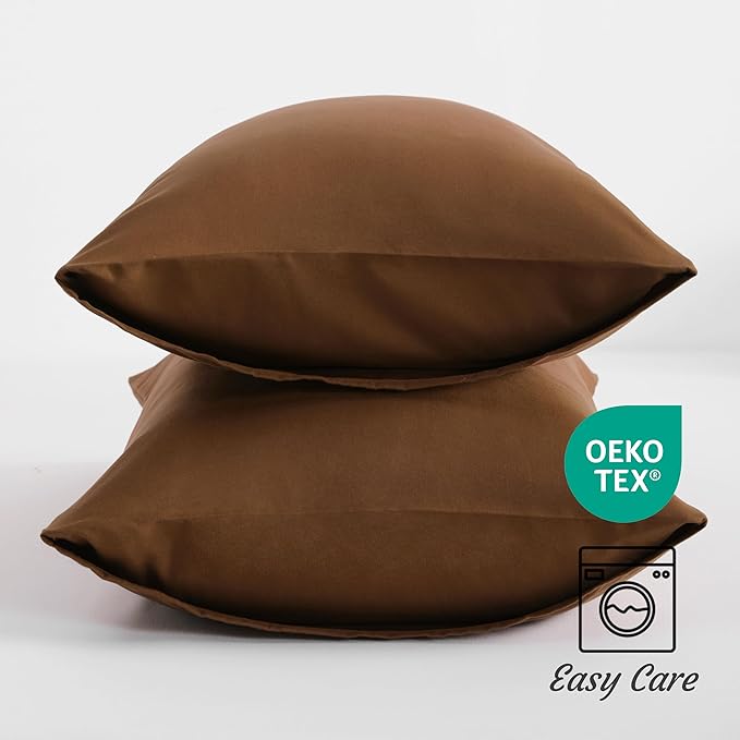 Microfiber Pillowcase Set - Standard - 20 x 26 in - 2 Pack - 2 Piece