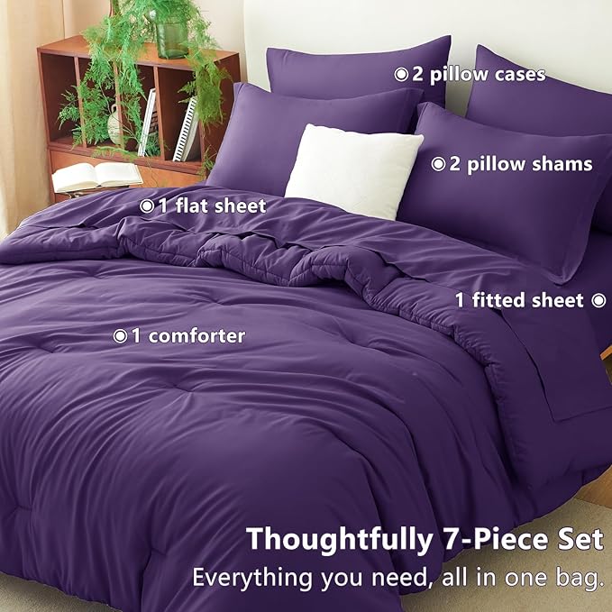 Down Alternative Comforter Set - Queen - 7 Piece