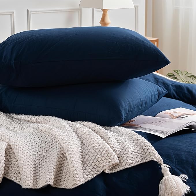 Linen Duvet Cover Set - King - 3 Piece