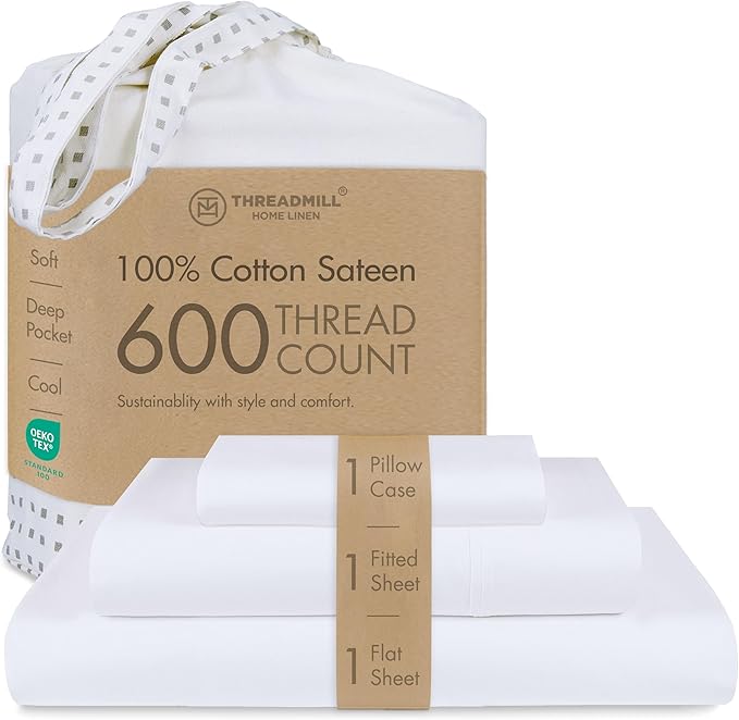 100% Cotton Cooling Bed Sheet Set - Twin - 3 Piece