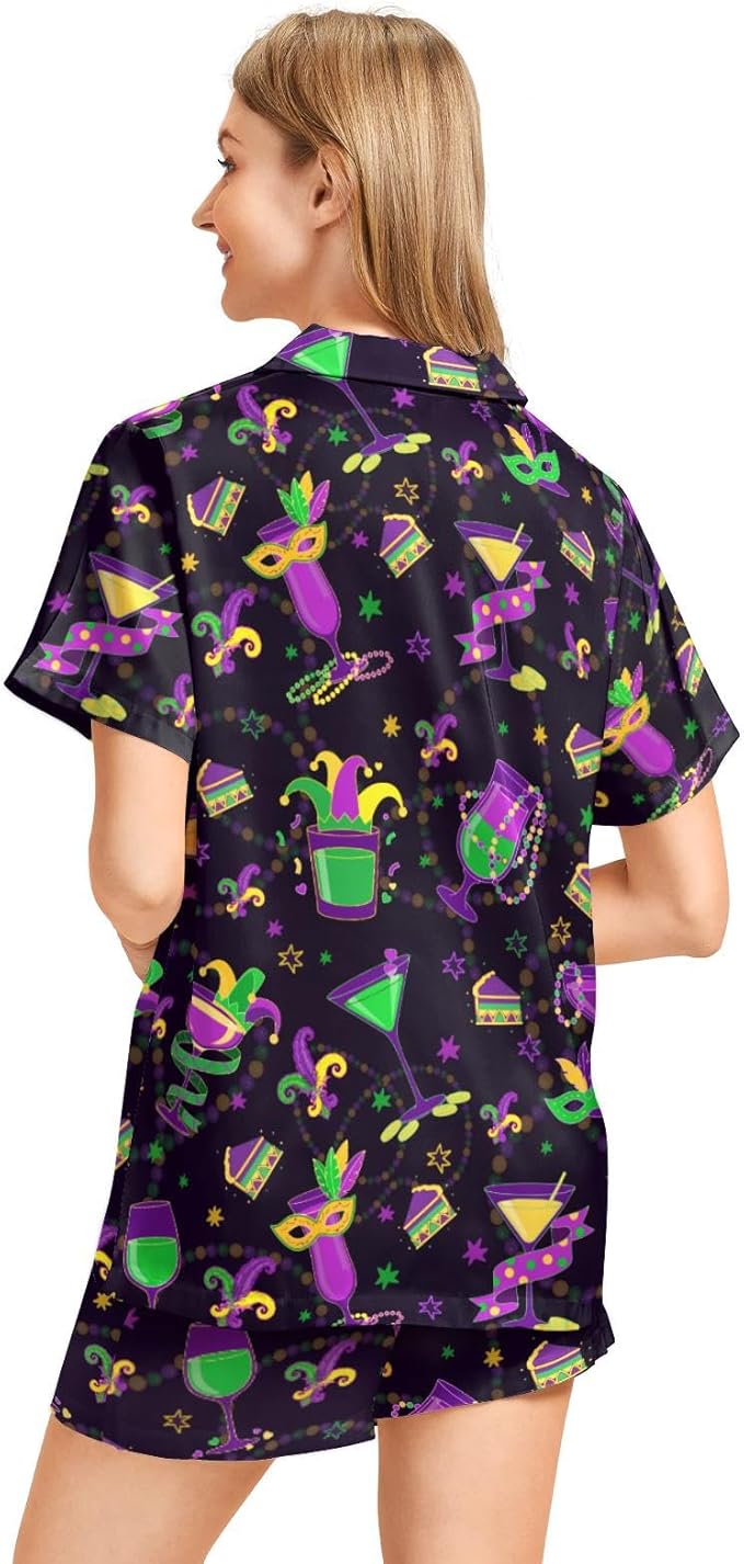 Women's Pajama Set - Short Sleeve - 2 Piece