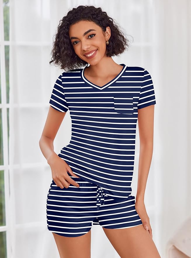 Women's Pajama Set - Short Sleeve - 2 Piece