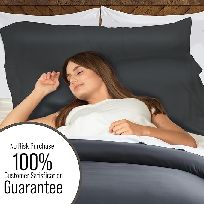 Bamboo Cooling Duvet Cover Set - Queen - 3 Piece