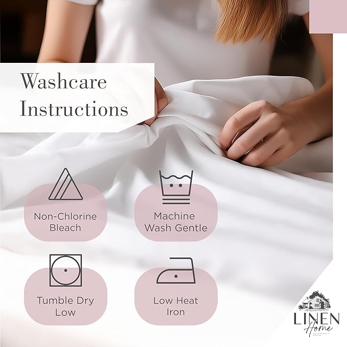 100% Cotton Bed Sheet Set - California King - 4 Piece