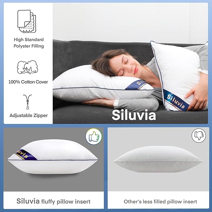 100% Cotton Pillow Insert - 2 Piece