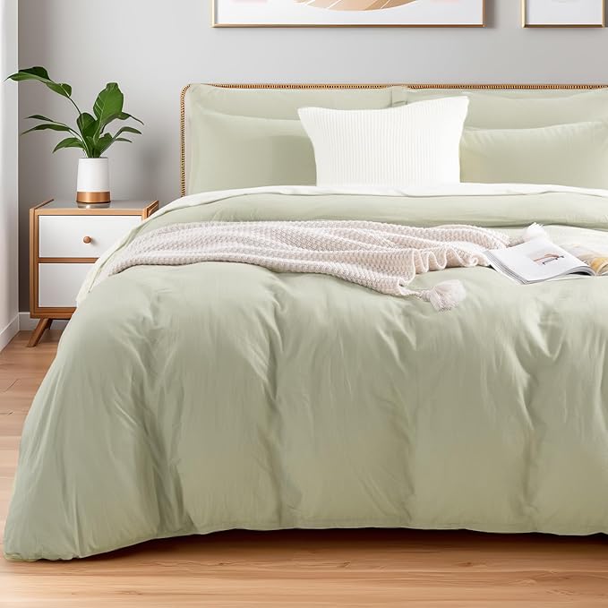 Linen Duvet Cover Set - Queen - 3 Piece