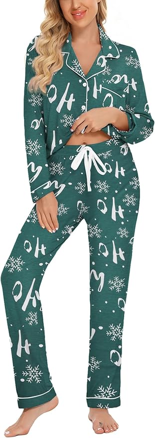 Women's Pants Pajama Set - Long Sleeve - 2 Piece