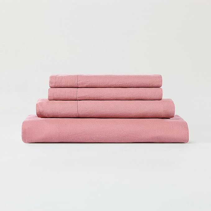 Linen Cooling Bed Sheet Set - King - 3 Piece