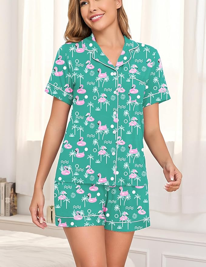Pajama Set - Short Sleeve - 2 Piece