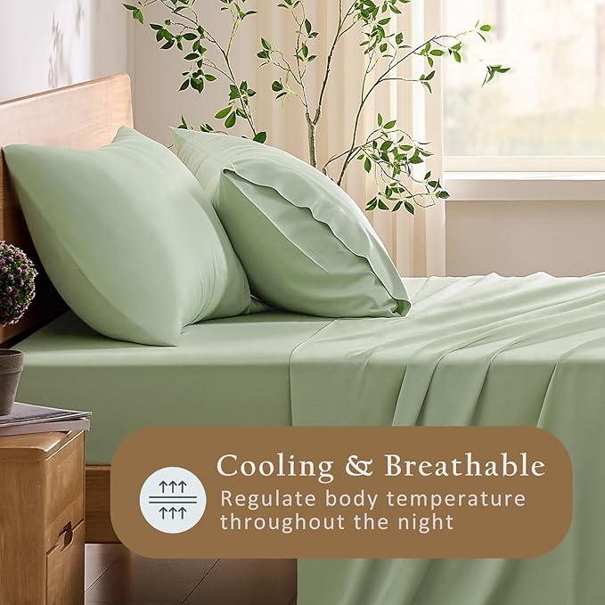 Bamboo Cooling Pillowcase Set - King - 2 Piece