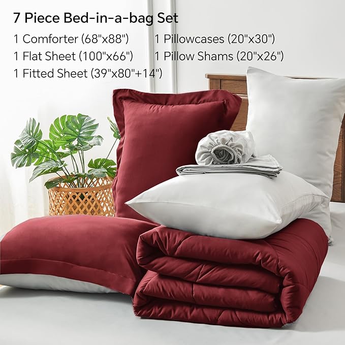 Microfiber Comforter Set - Twin XL - 5 Piece
