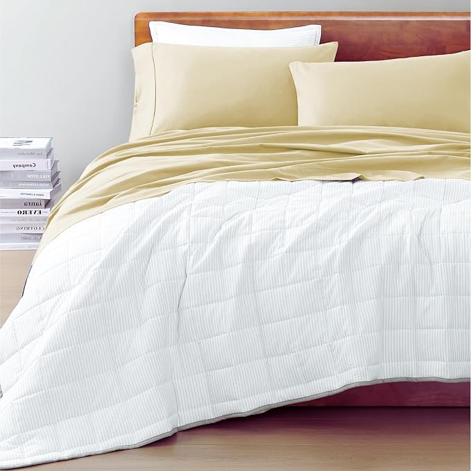 Linen Bed Sheet Set - California King - 4 Piece
