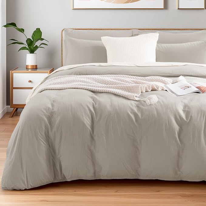 Linen Duvet Cover Set - Queen - 4 Piece