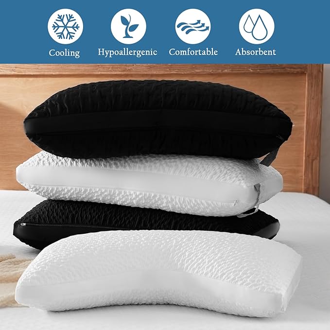Memory Foam Cooling Bed Pillow - Standard