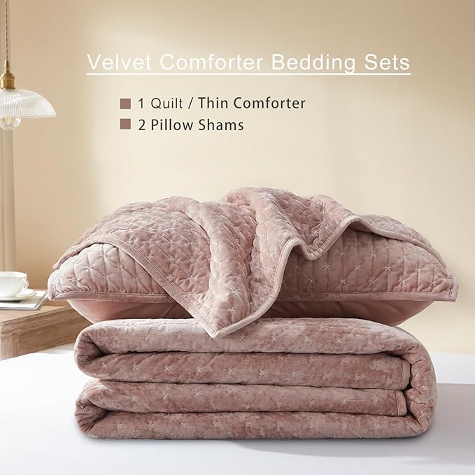 Velvet Quilt Set - King