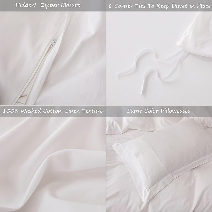 Linen Duvet Cover Set - King