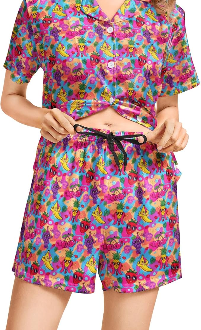 Women's Pajama Set - Short Sleeve - 2 Piece