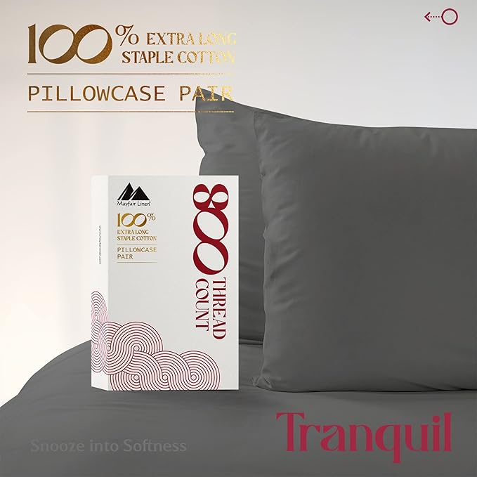 Linen Pillowcase Set - Queen - 2 Piece