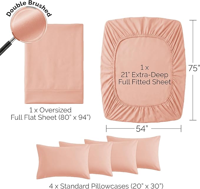 Bed Sheet Set - Queen - 6 Piece