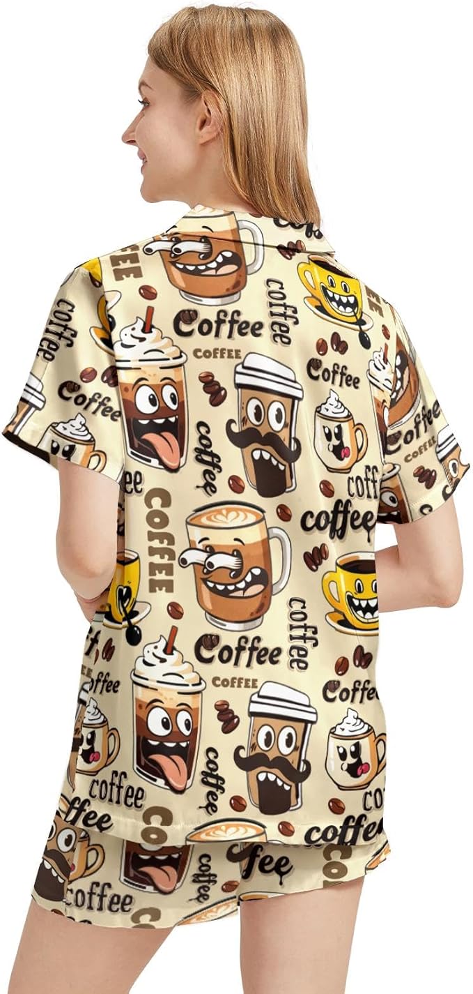 Women's Pajama Set - Short Sleeve - 2 Piece