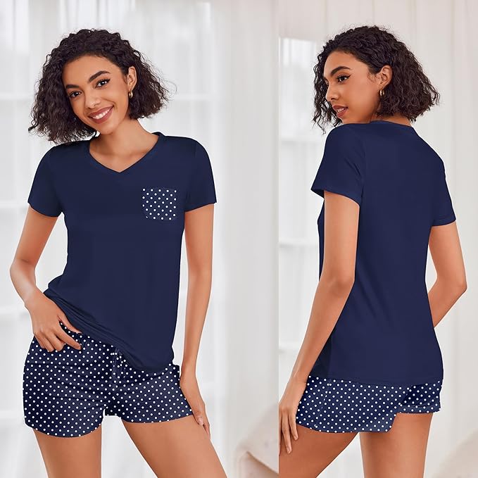 Women's Pajama Set - Short Sleeve - 2 Piece