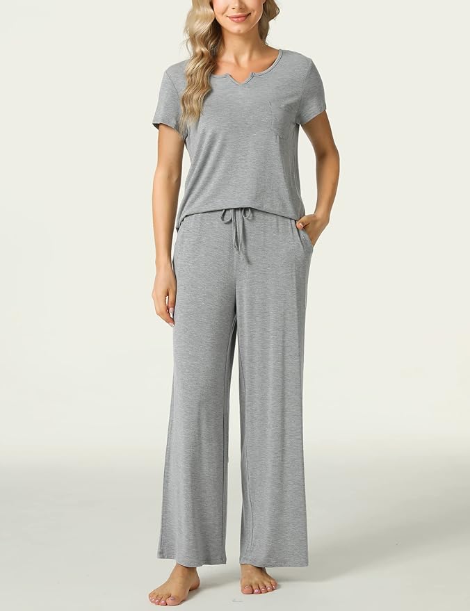 Bamboo Pajama Set - Short Sleeve - 2 Piece