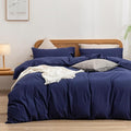 Linen Duvet Cover Set - King - 3 Piece