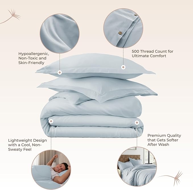 Cooling Duvet Cover Set - Queen