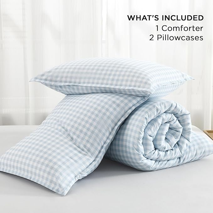 Microfiber Comforter Set - Queen - 90 x 90 in - 3 Piece