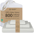100% Cotton Bed Sheet Set - Twin - 15 in Deep Pocket - 3 Piece