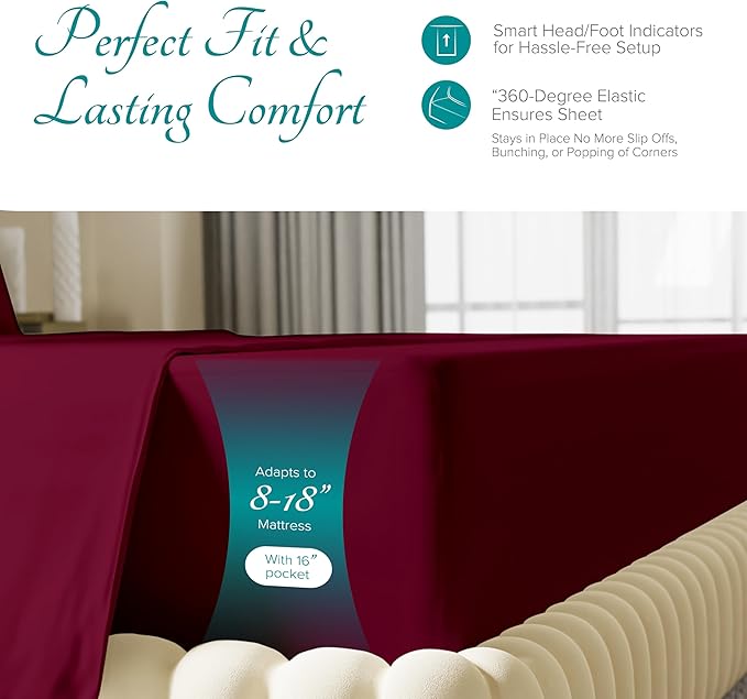 Linen Cooling Bed Sheet Set - Twin - 16 in Deep Pocket - 3 Piece