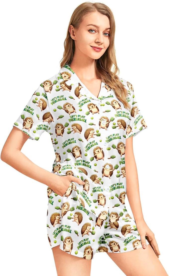 Women's Pajama Set - Short Sleeve - 2 Piece